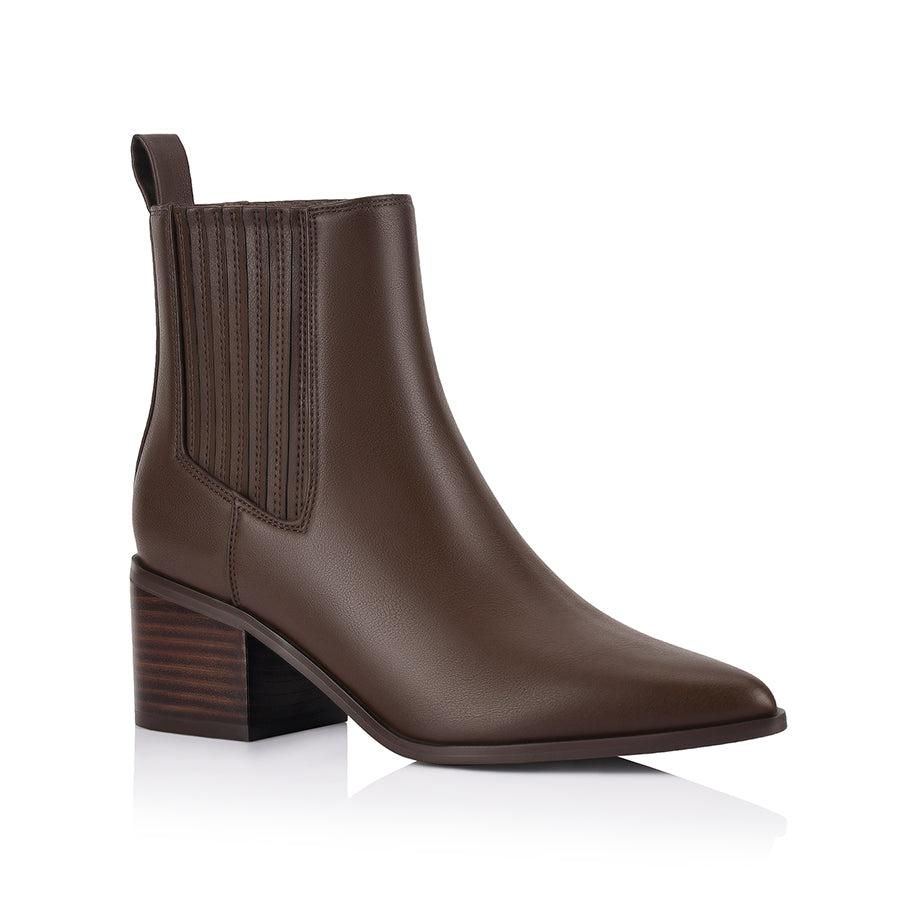 Fillipin Chelsea Ankle Boots - Chocolate Brown