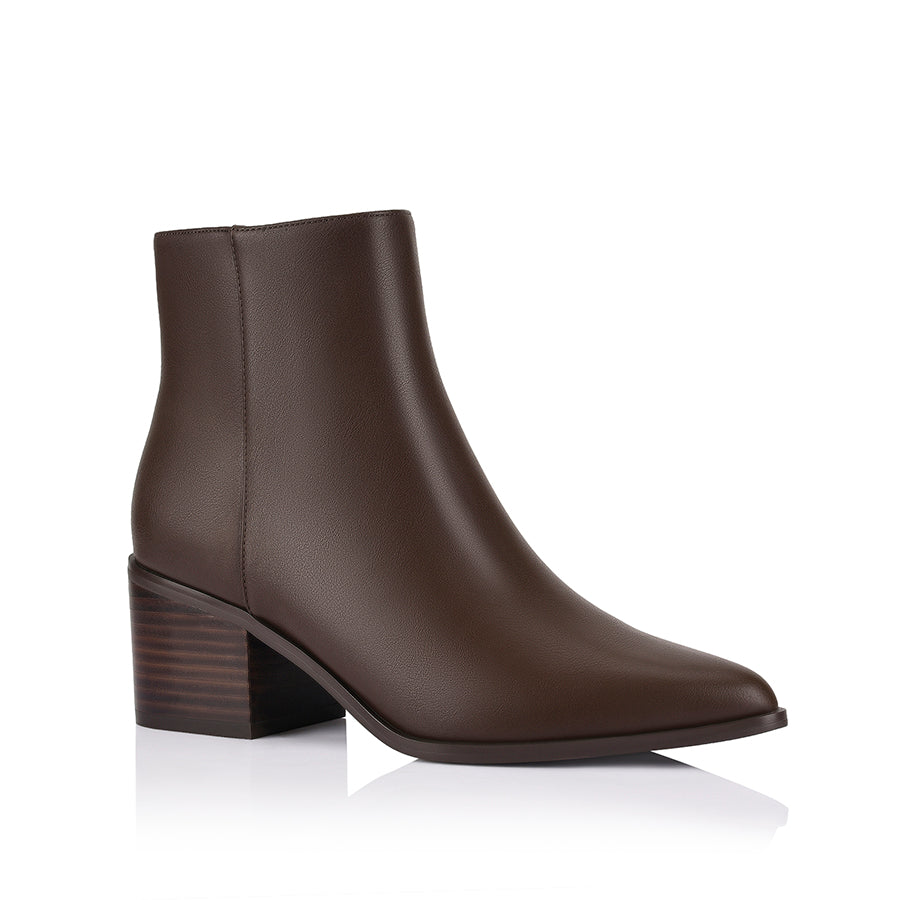 Fiona Ankle Boots - Chocolate Brown