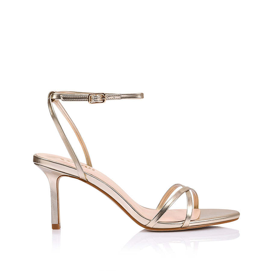 Flo Strappy Sandals - Champagne Gold