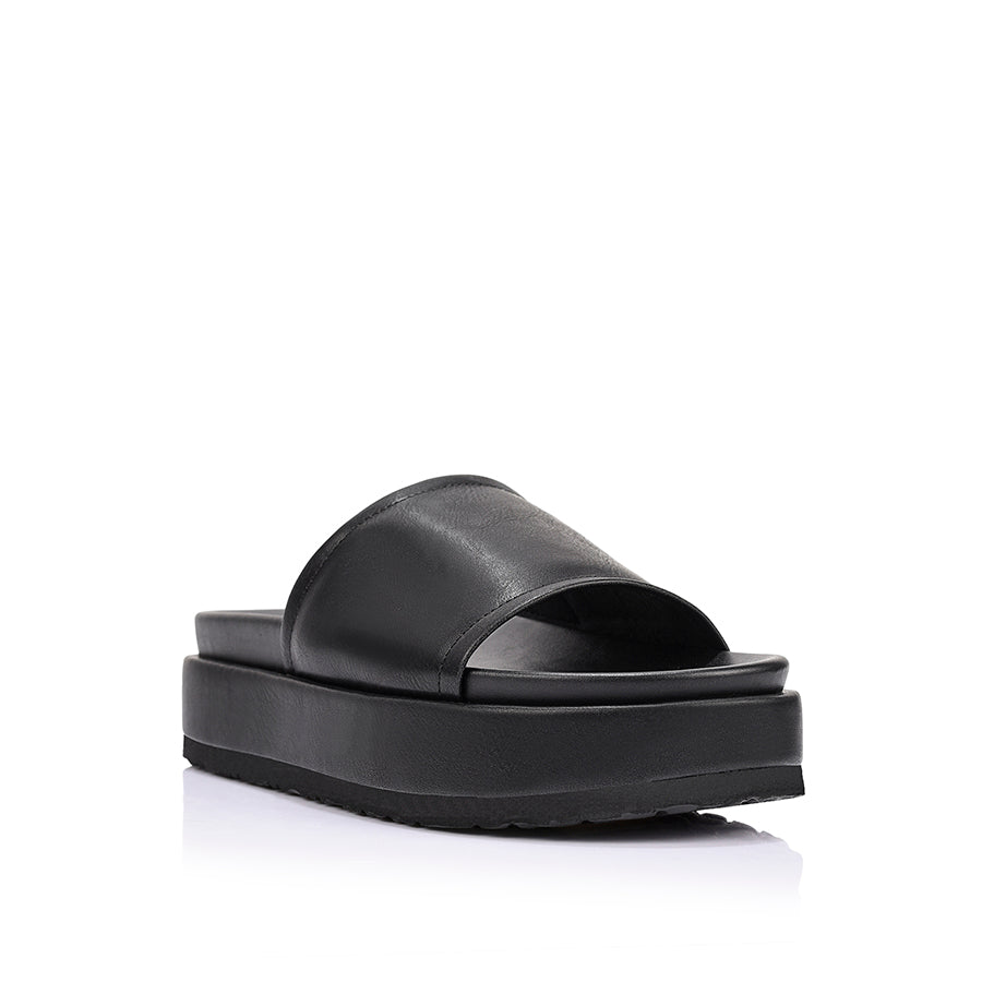Hades Flatform Slides - Black Distressed