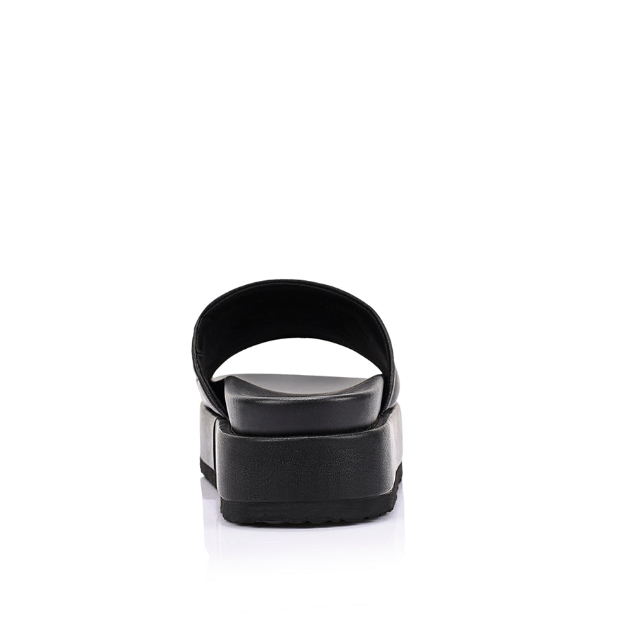 Hades Flatform Slides - Black Distressed