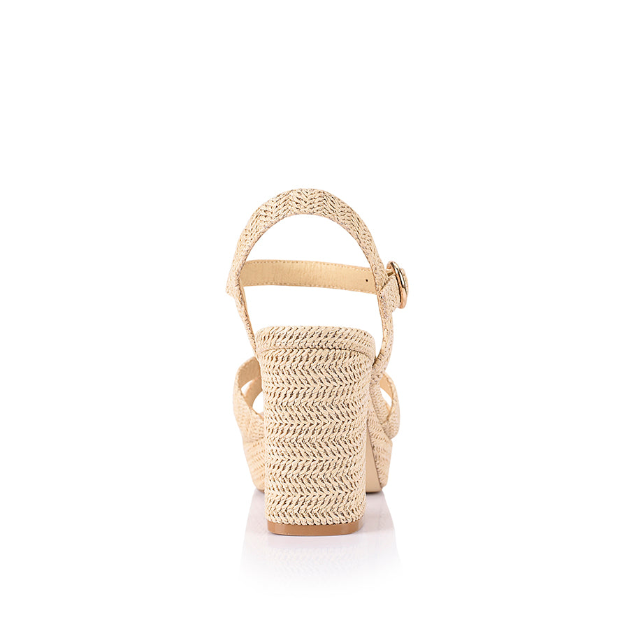 Heppell Platform Heels - Raffia