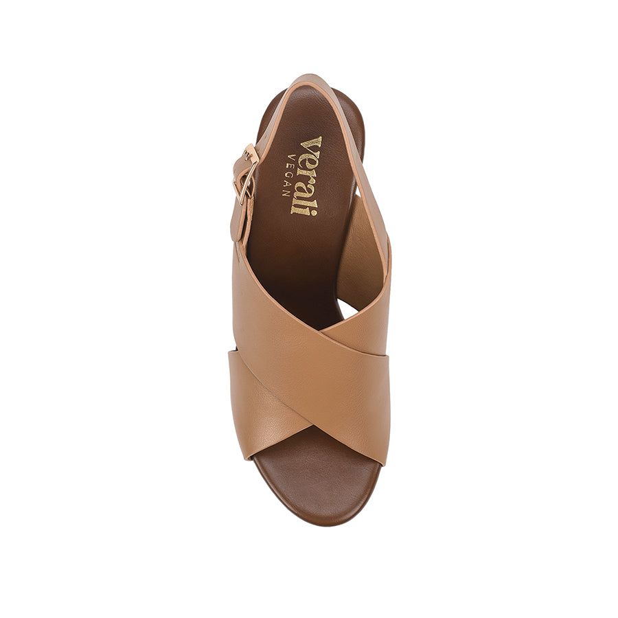 June Platform Wedges - Dark Camel Tan