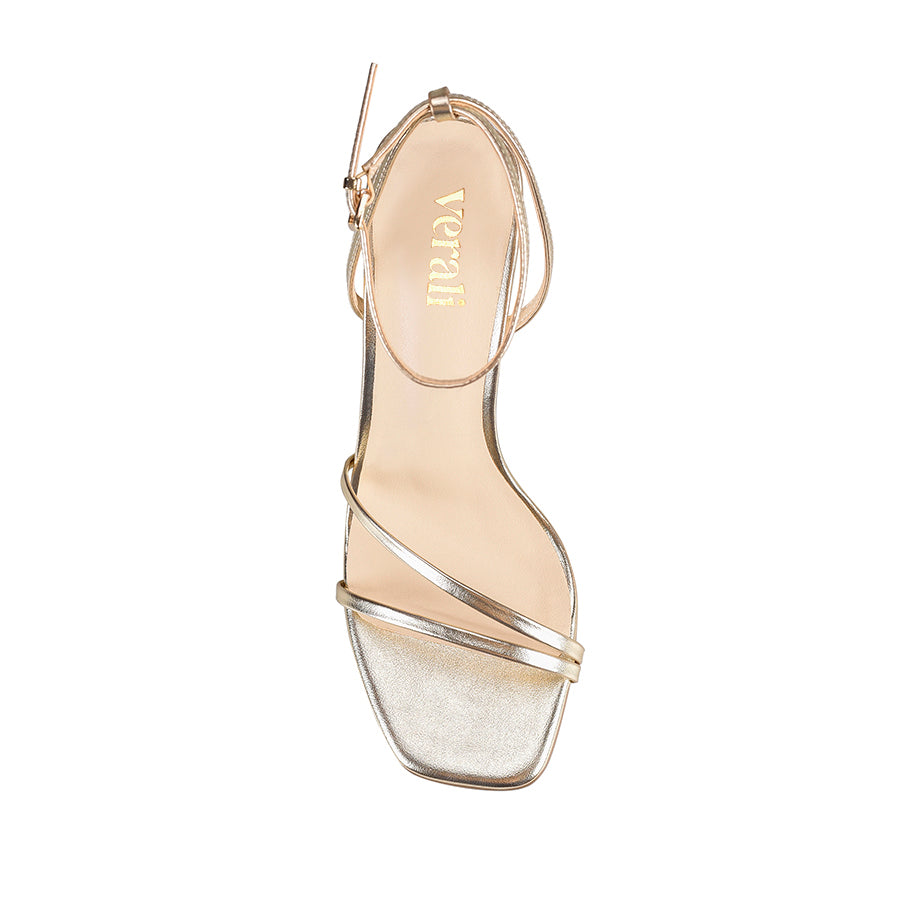 Kimmy Slim Strappy Heels - Champagne Smooth
