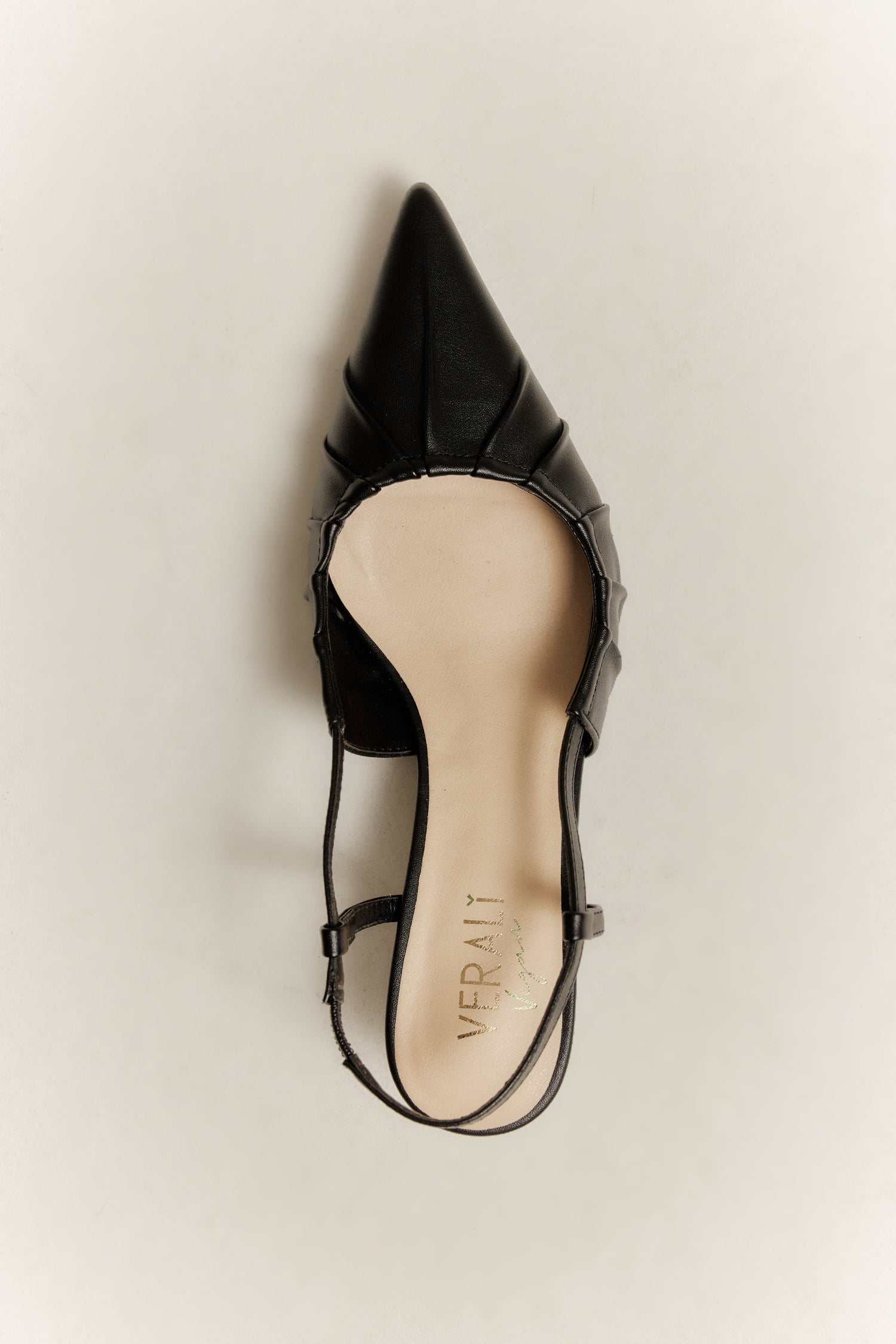 Lucius Slingback Kitten Heels - Black