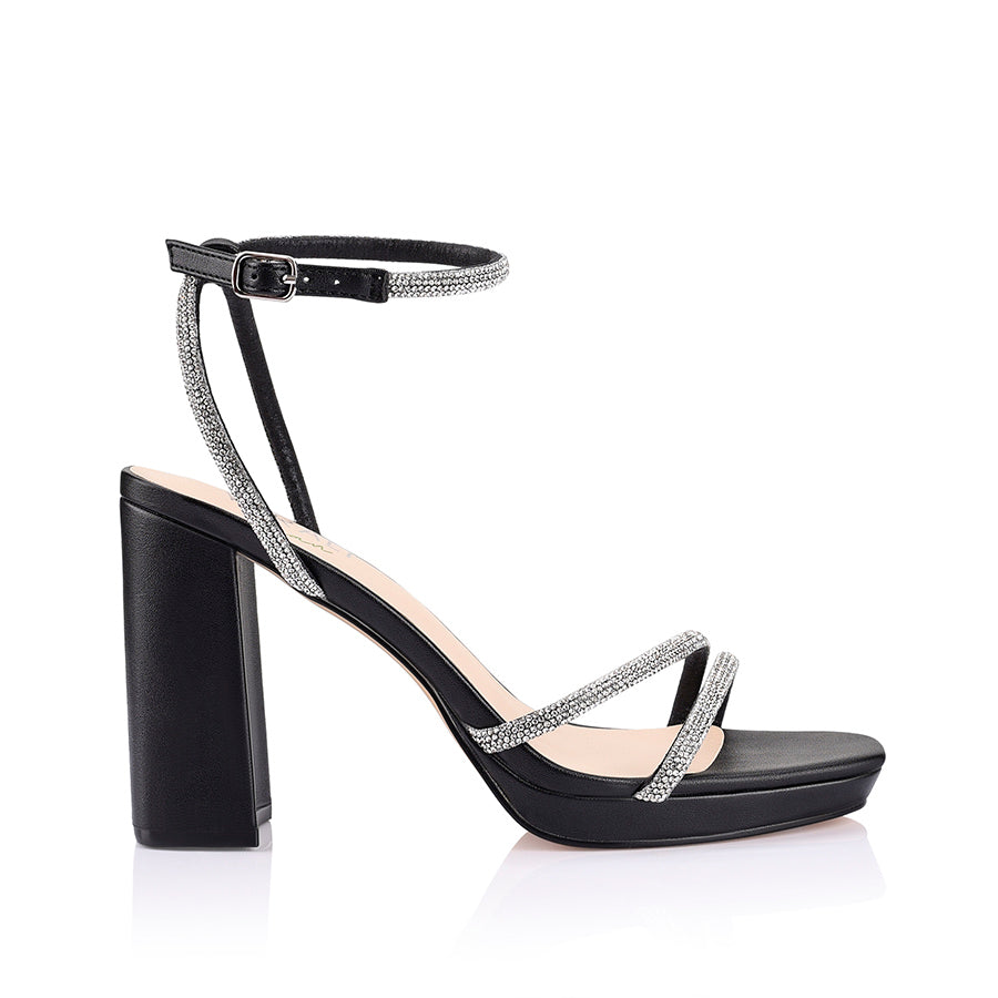 Lauren Platform Sandals - Black