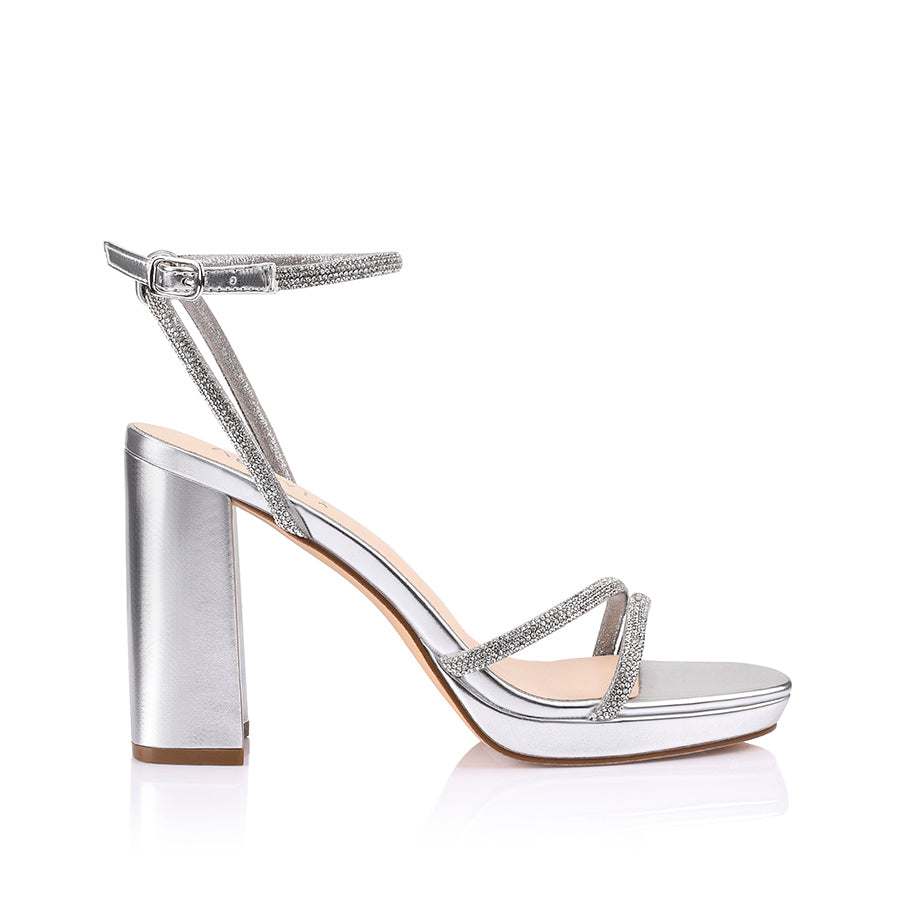 Lauren Platform Sandals - Silver