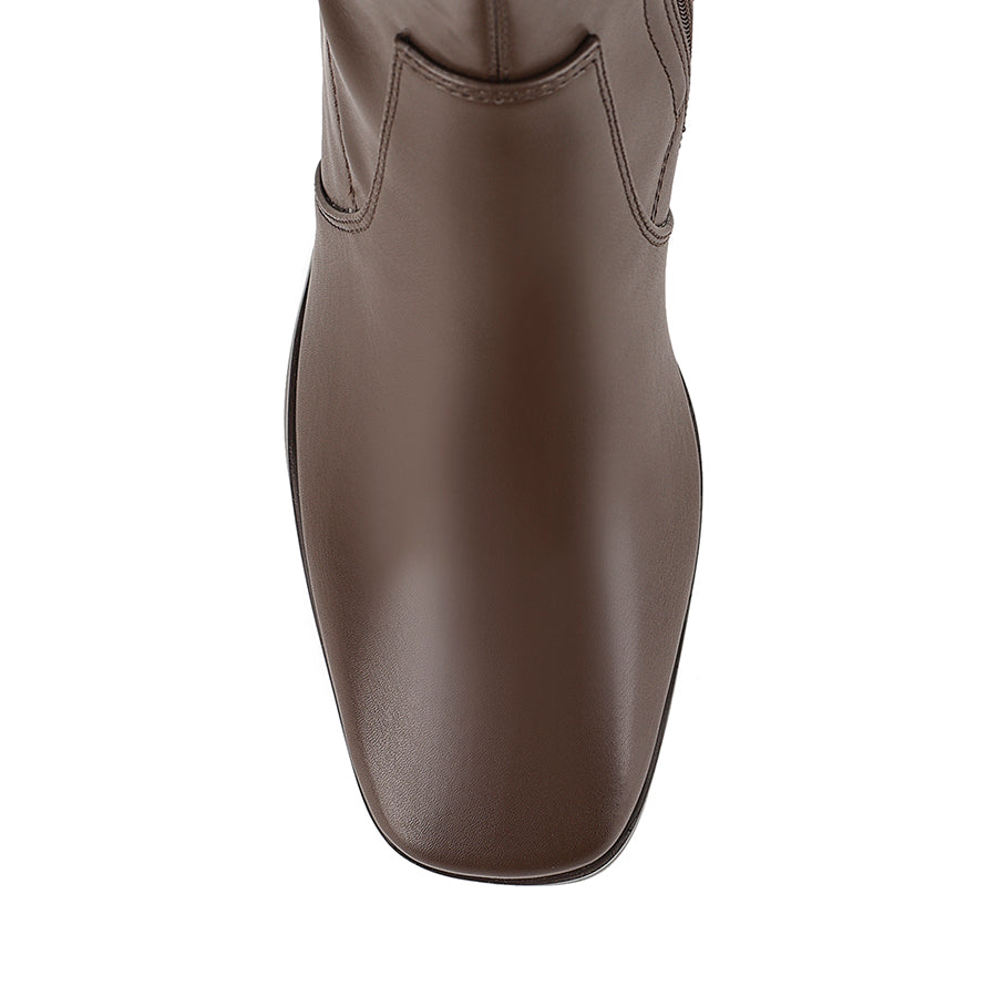 Liza Knee High Boots - Chocolate Brown – Verali Shoes