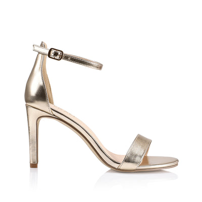 Mattie Strappy Heels Champagne Smooth Verali Shoes