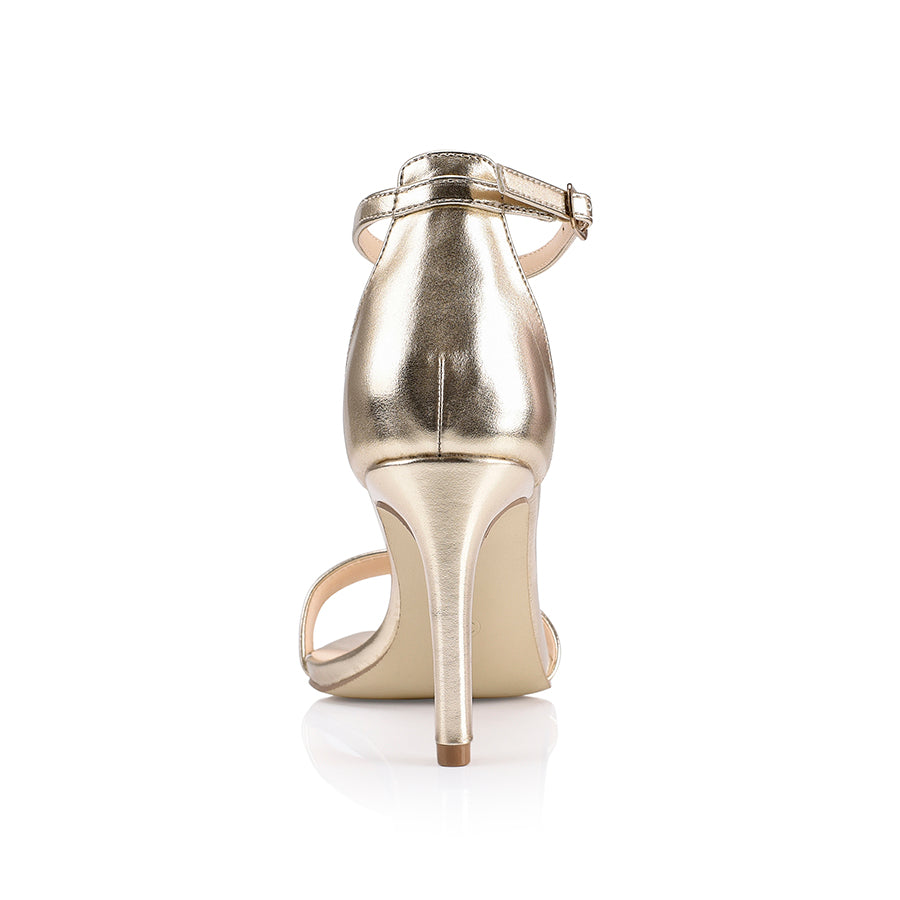 Champagne ankle strap heels online