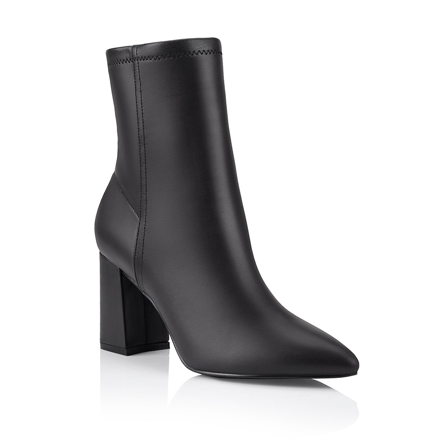 Max Stretch Ankle Boots - Black Stretch