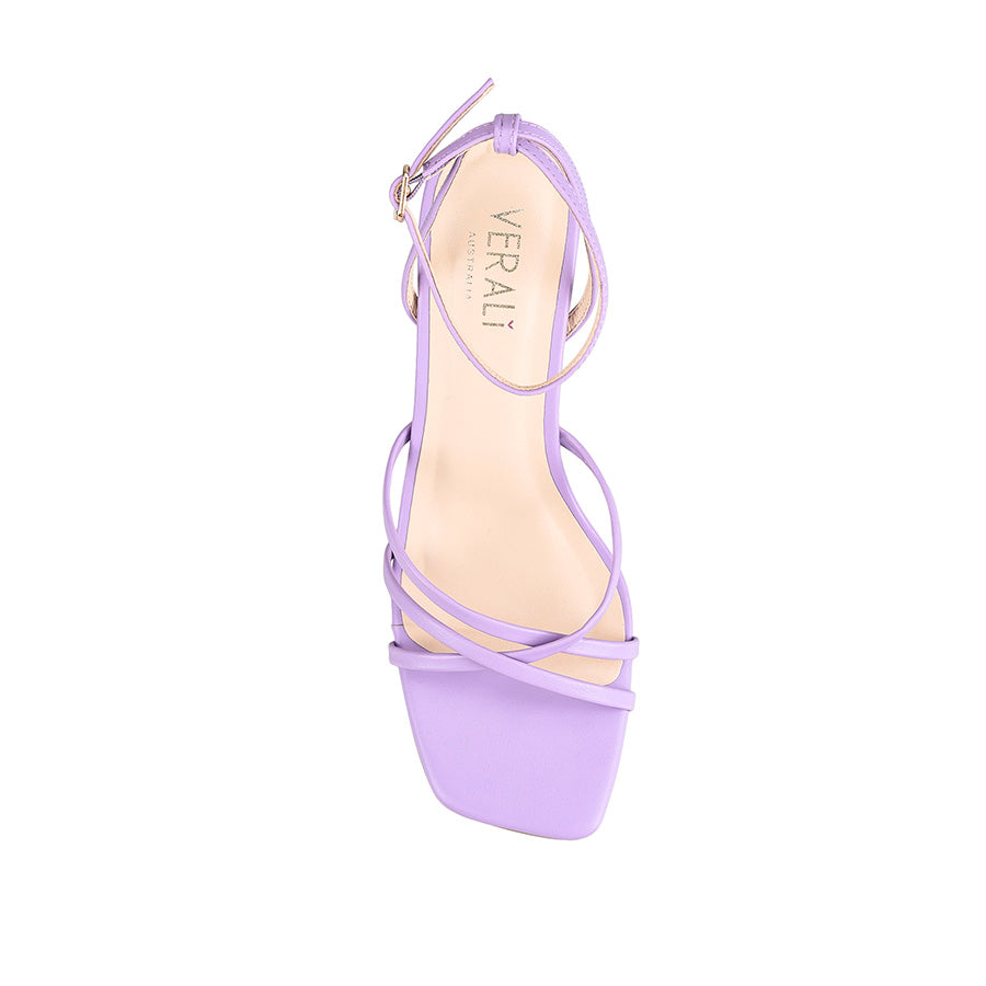 Nakita Block Heel Sandals - Violet Smooth