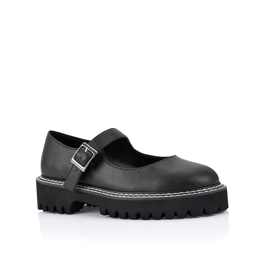 Nene Chunky Mary Jane Loafers - Black