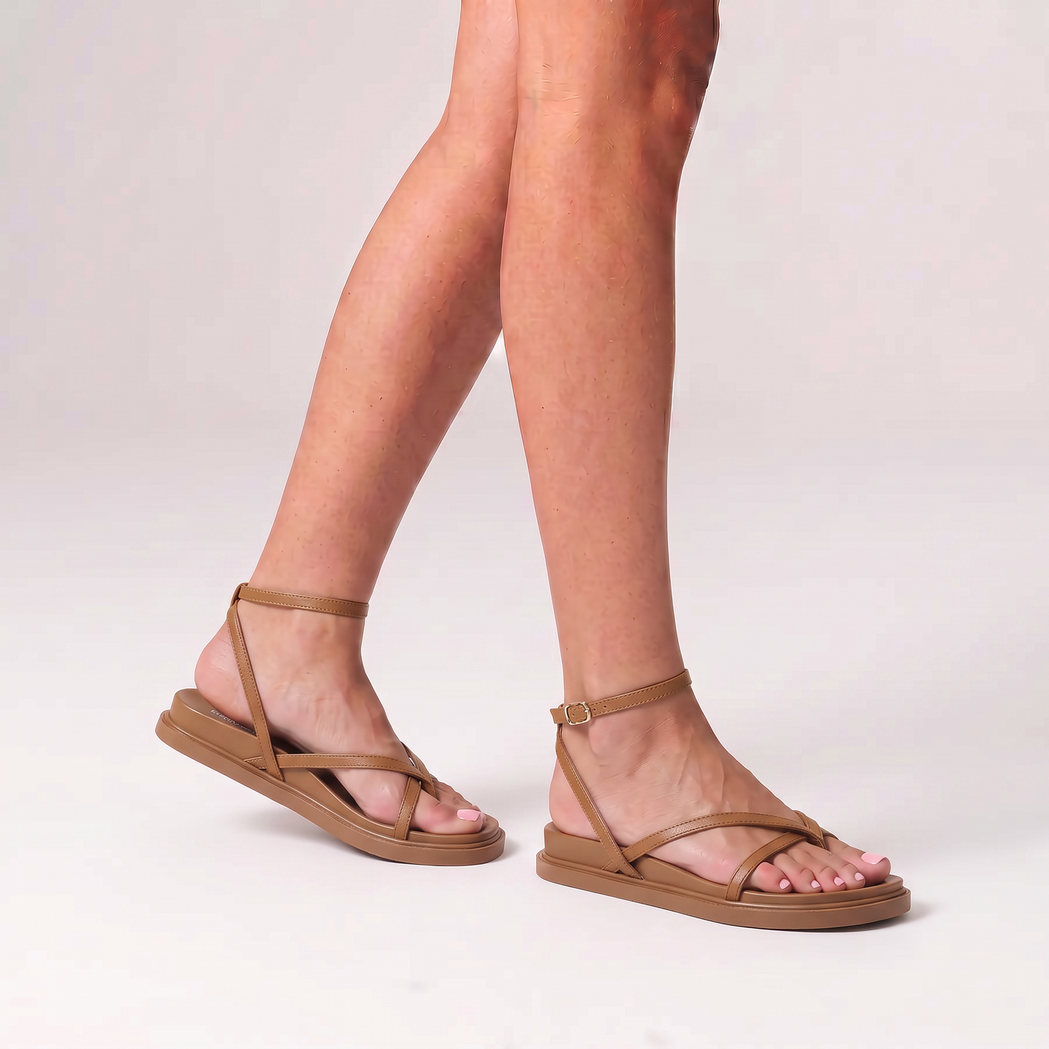Brinley Footbed Sandals - Tan