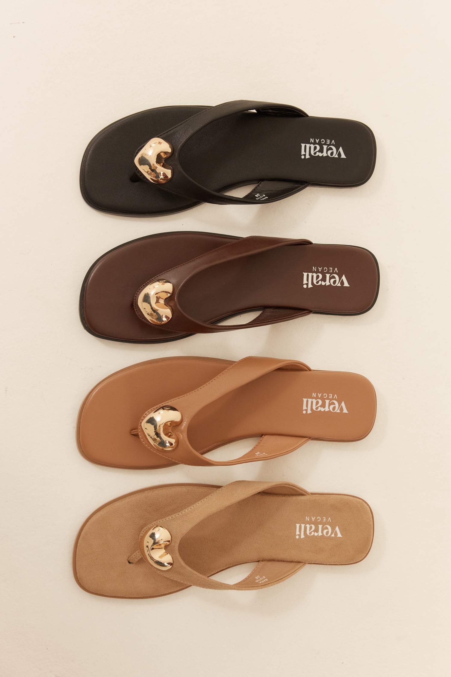 Sara Casual Thongs - Dark Camel Tan