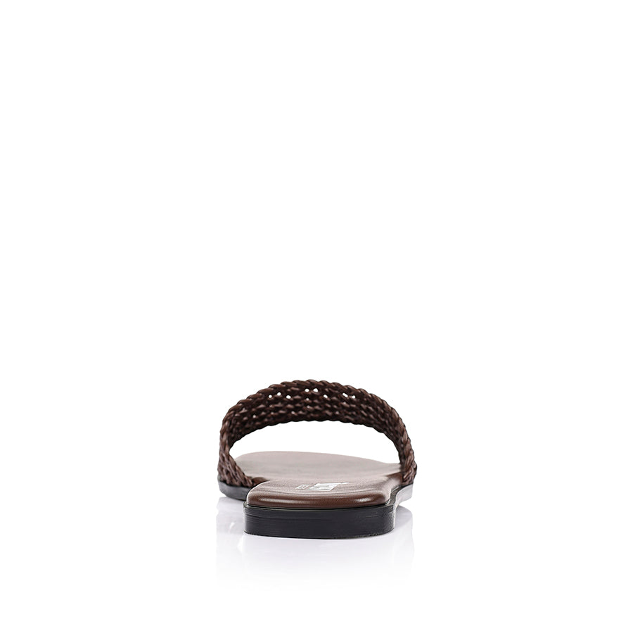 Salvatore Casual Slides - Chocolate Brown