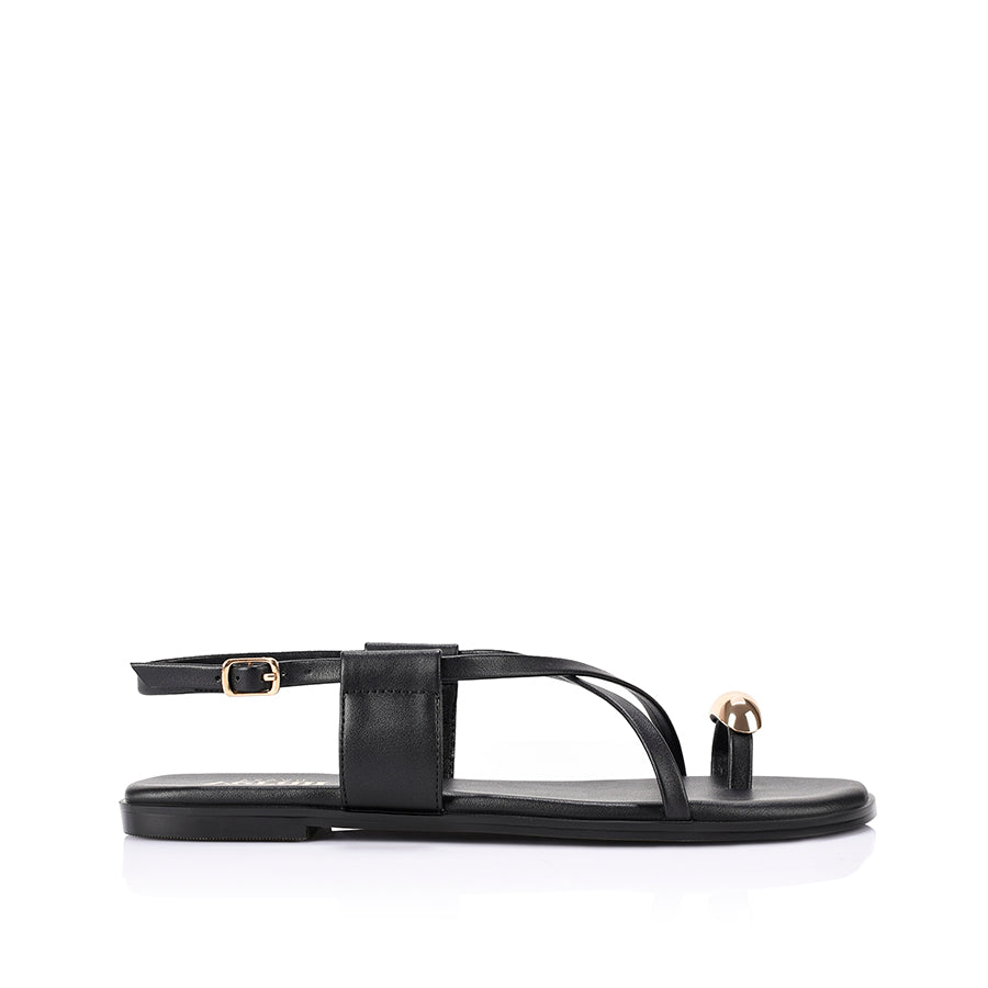Sapphire Strappy Sandals - Black