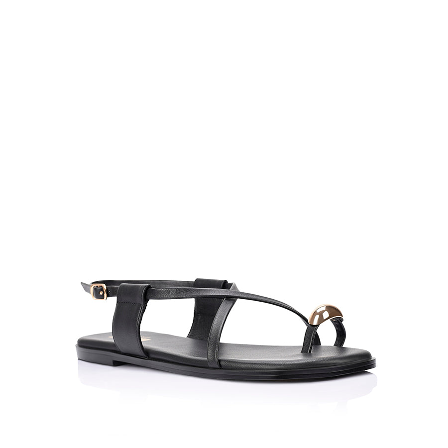 Sapphire Strappy Sandals - Black