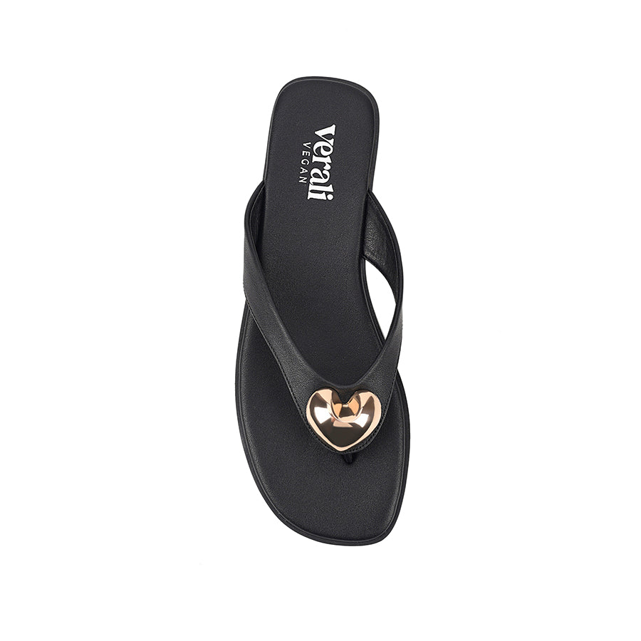 Sara Casual Thongs - Black