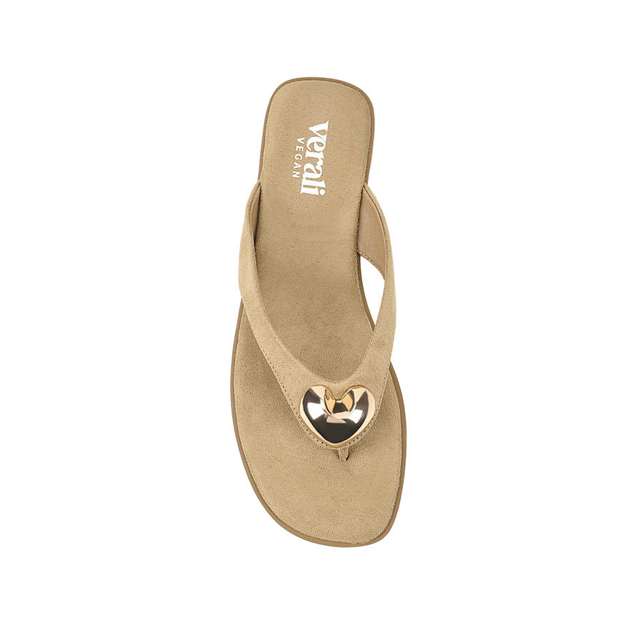 Sara Casual Thongs - Taupe Micro