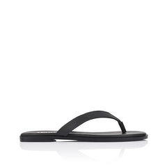 Women's black vegan thongs