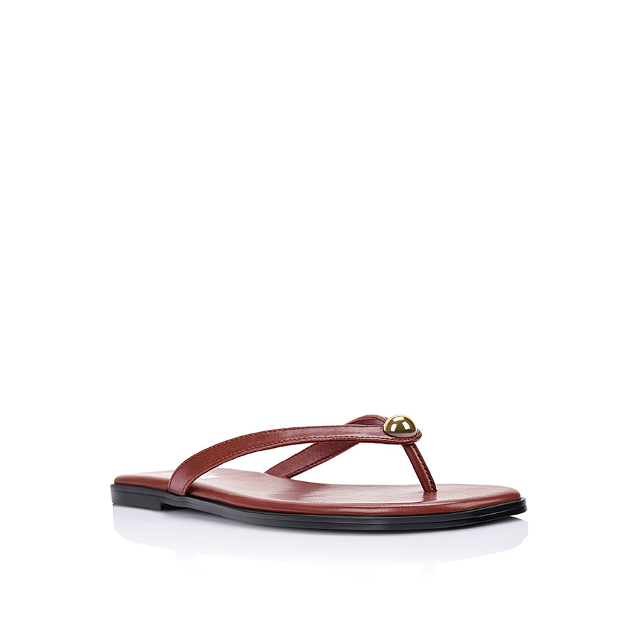 Sassy Casual Thongs - Berry Red