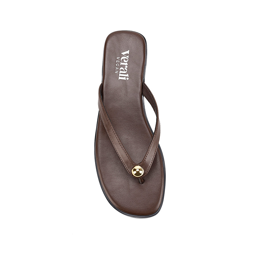 Sassy Casual Thongs - Chocolate Brown