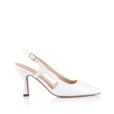 White slingback shoes hotsell