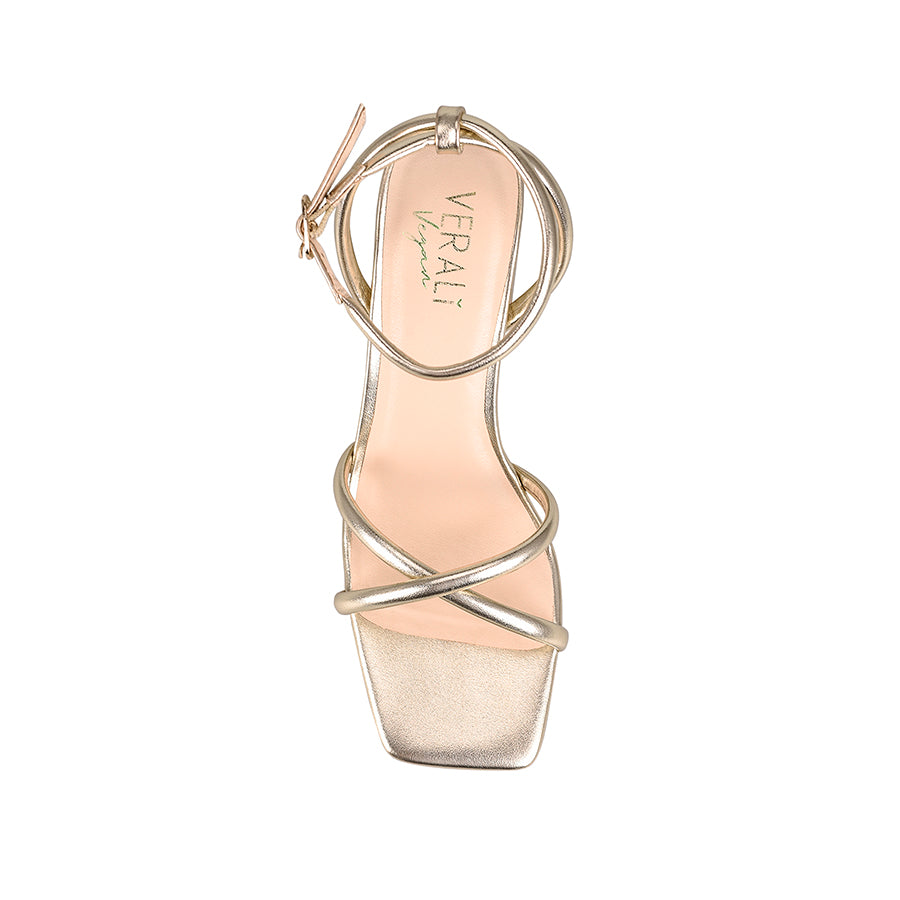 Champagne sales strappy heels