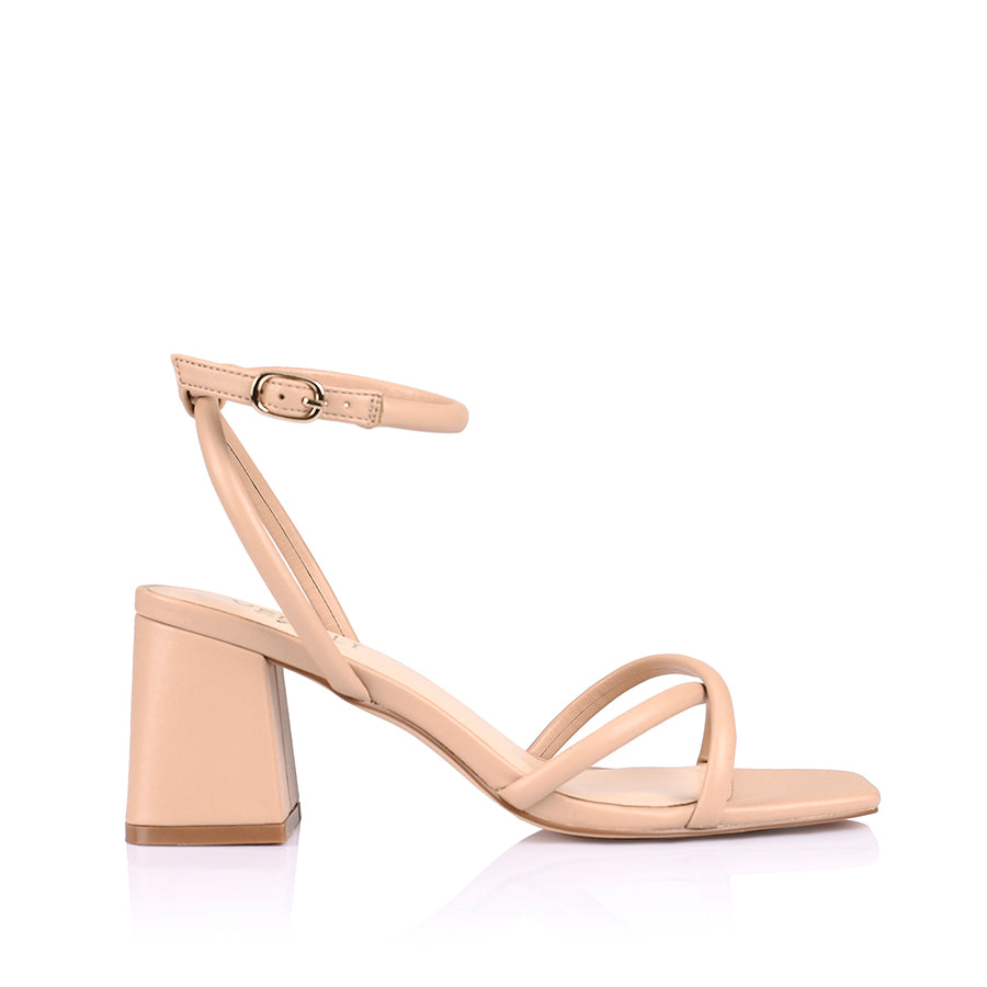 Starlight Strappy Sandals - Nude Smooth