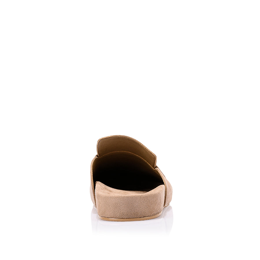 Terrance Loafer Mules - Taupe Micro