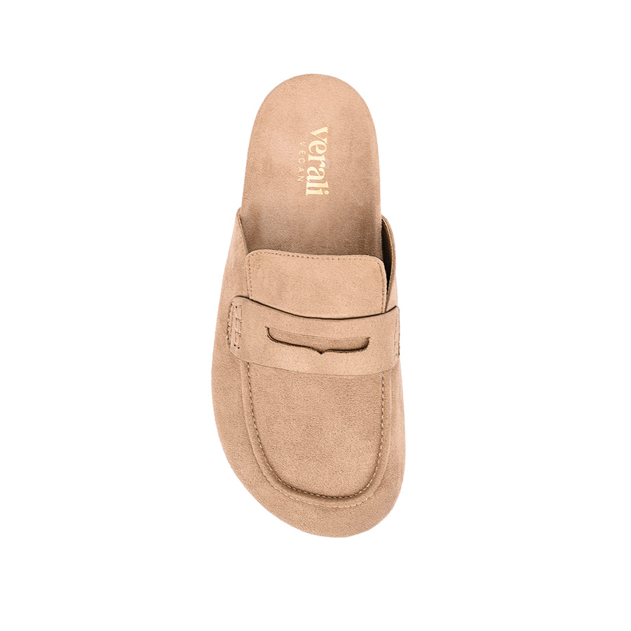 Terrance Loafer Mules - Taupe Micro