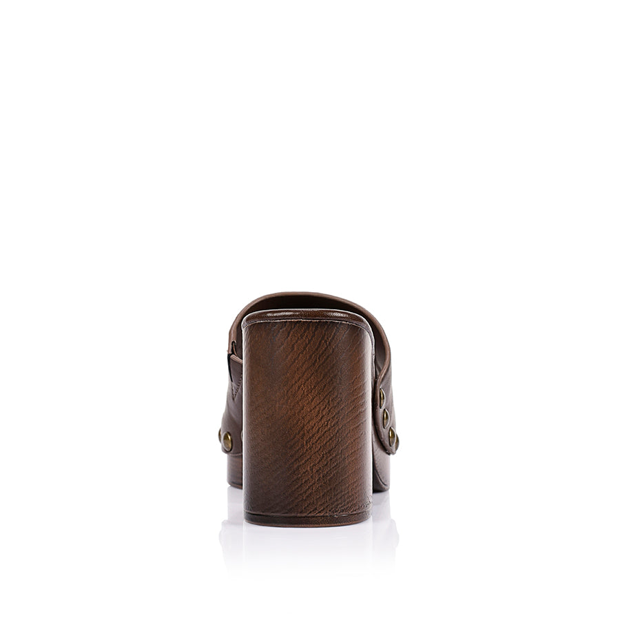 Frankie Clogs - Chocolate Brown Vintage
