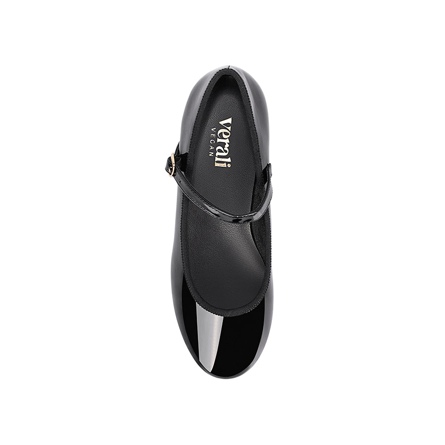 Micah Mary-Jane Block Heels - Black Patent