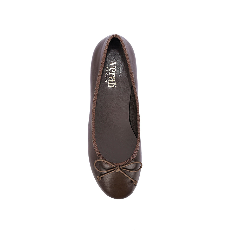 Minnie Ballet Block Heels - Chocolate Brown