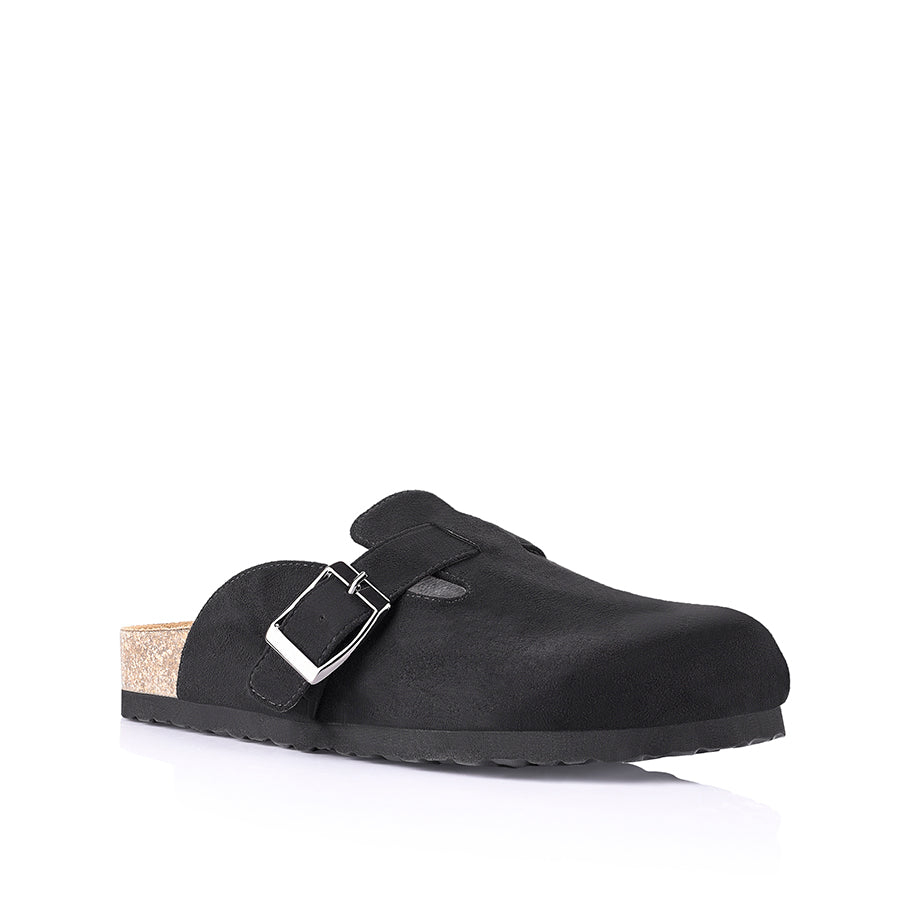 Xion Footbed Slides - Black Micro