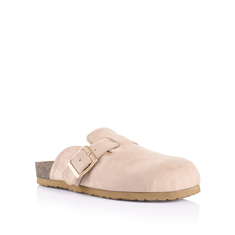 Xion Footbed Slides - Stone  Micro