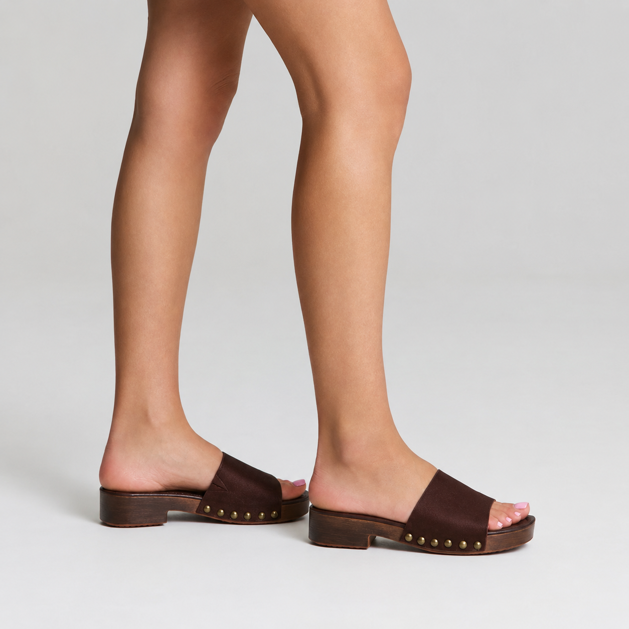 Chester Clogs - Chocolate Brown Micro