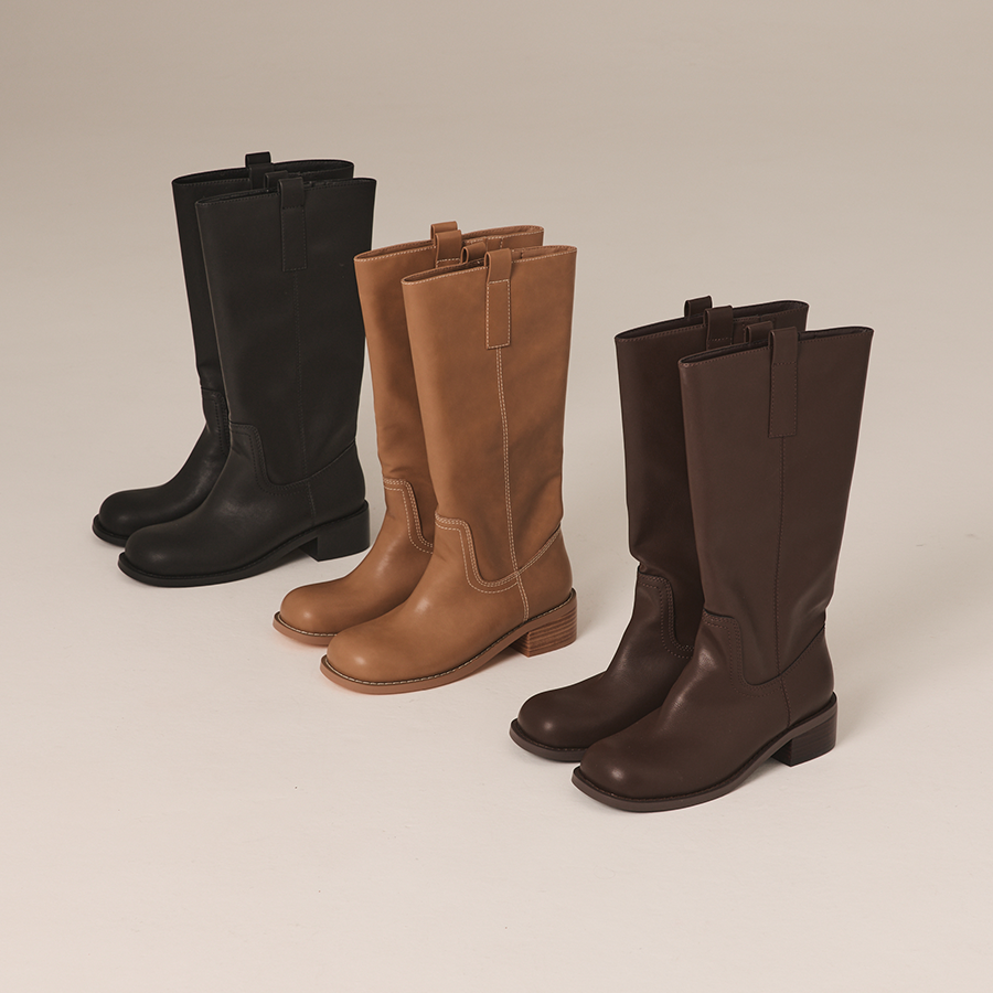 Rogue Knee High Boots - Chocolate Brown