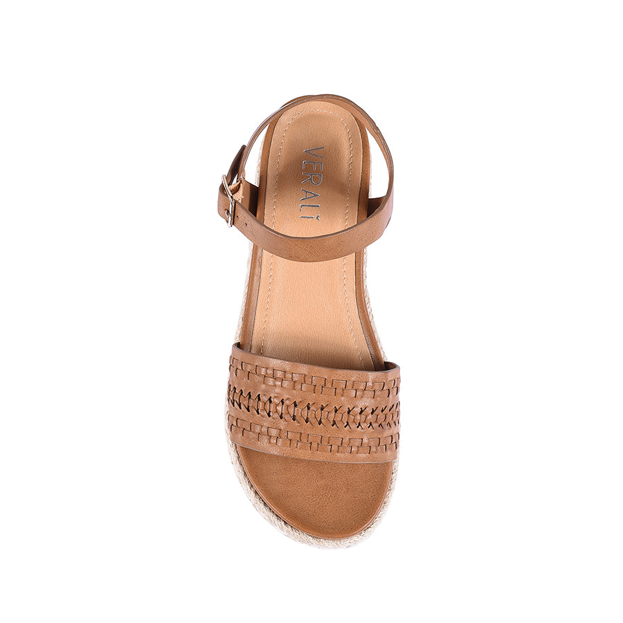 Disco Footbed Sandals Tan Softee Verali Shoes