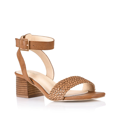 Tan weave online sandals