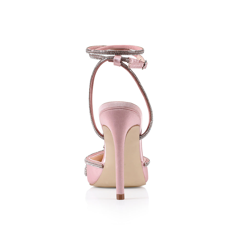 Blush satin pumps store