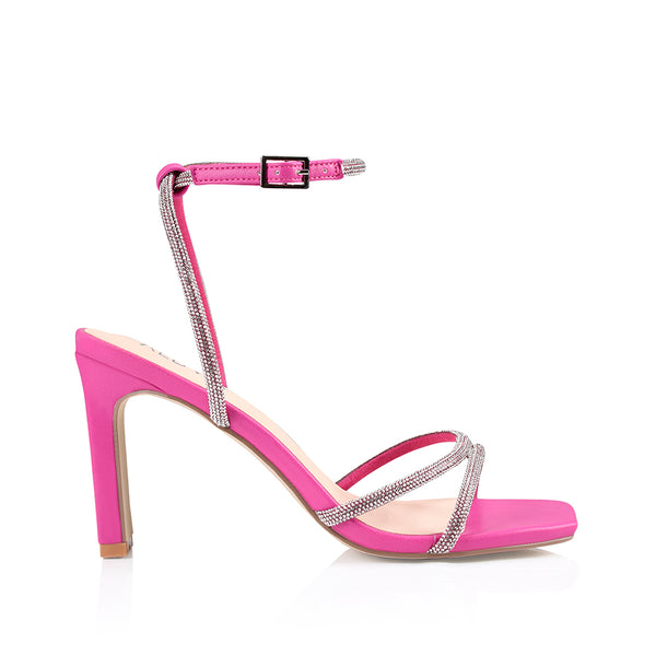 Baby pink high heel sandals best sale