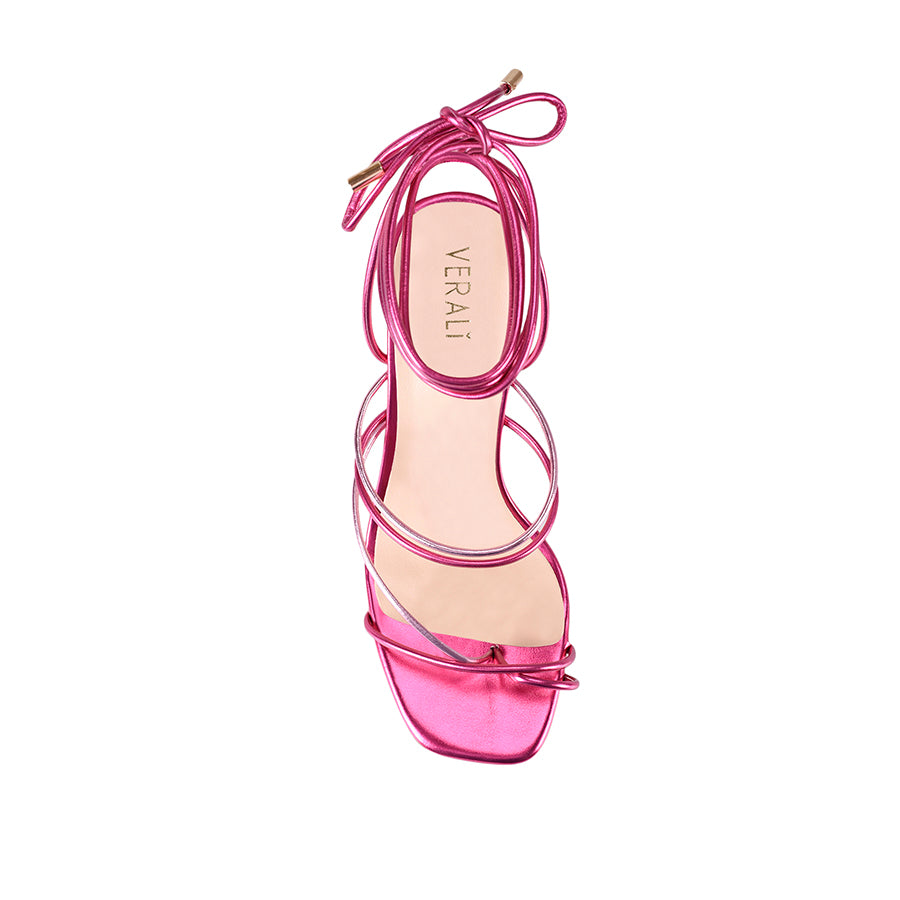 Killer Strappy Heels Pink Metallic Verali Shoes