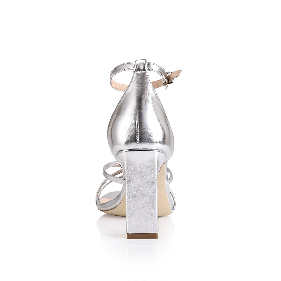 Silver block heels australia store