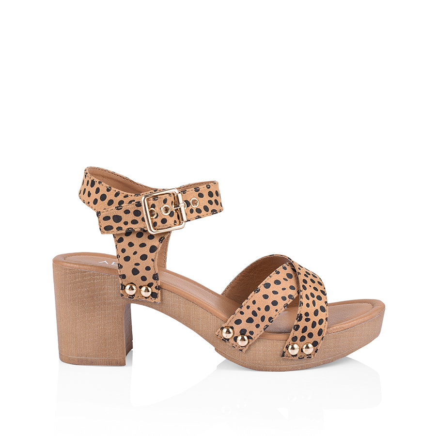 Lulu Clogs - Nude Cheetah