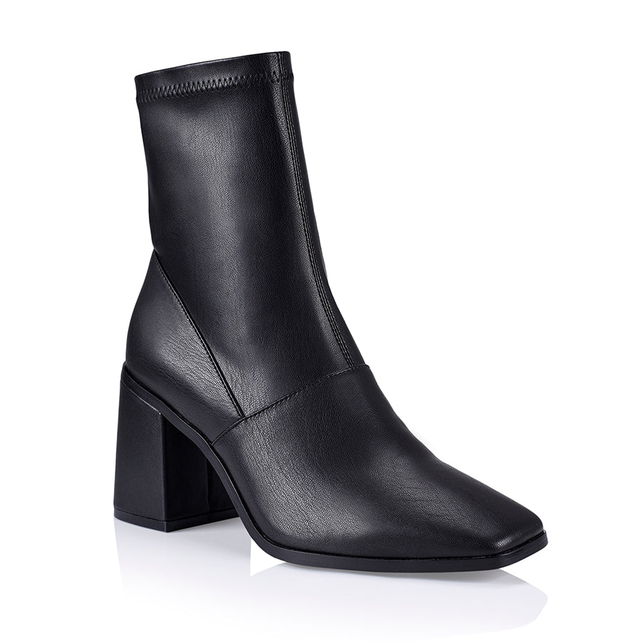 Lila Ankle Sock Boots - Black
