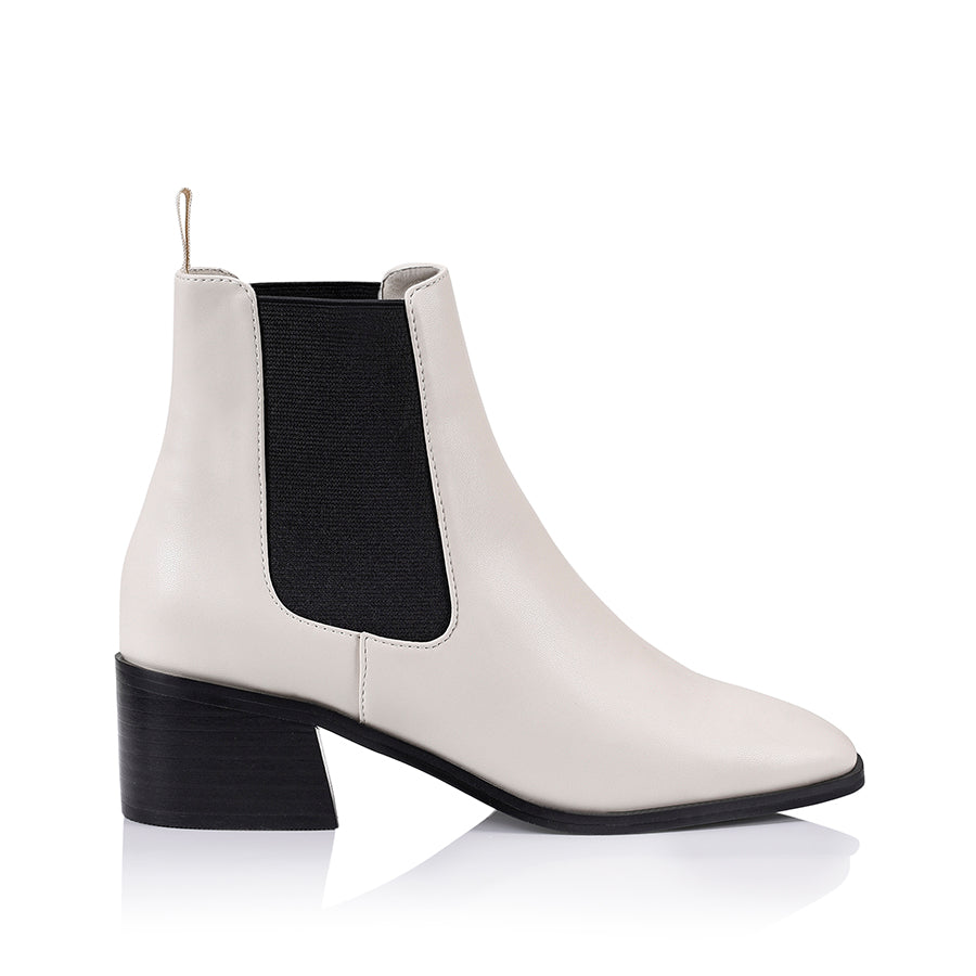 Nas Chelsea Ankle Boots - Bone Smooth