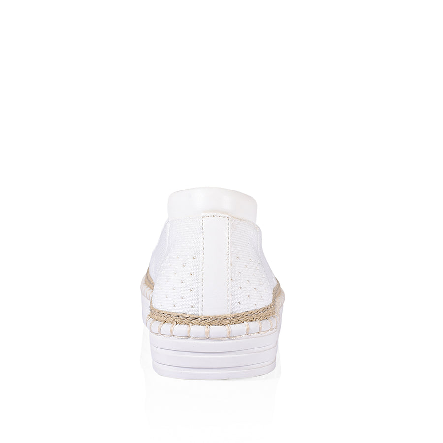 Queen Slip On Sneakers - White