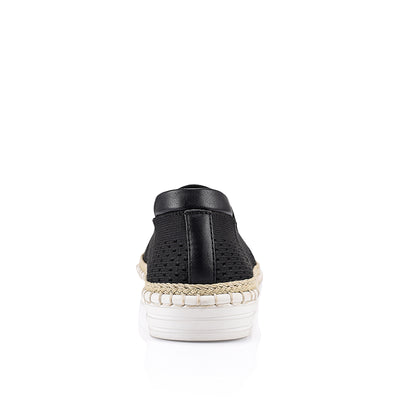 Black and gold slip on sneakers deals